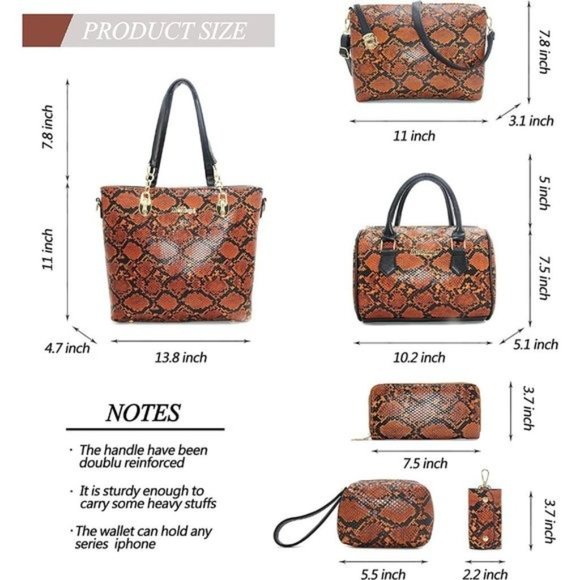 New 6 in 1 bundle * Designer Purses and Handbags - Picture 7 of 9